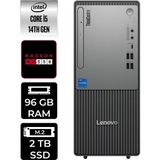 Lenovo Thinkcentre Neo 50T i5 14400 Masaüstü Bilgisayar 96GB RAM 2TB SSD FreeDOS + Per4 USB 12UAS1CF00P379