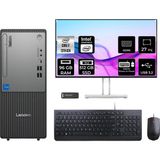 Lenovo Thinkcentre Neo 50T i7 13700 Masaüstü Bilgisayar 96GB RAM 512GB SSD 27" FHD FreeDOS + Per4 USB 12UB000HTRP917