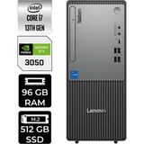 Lenovo Thinkcentre Neo 50T i7 13700 RTX 3050 Masaüstü Bilgisayar 96GB RAM 512GB SSD Win11 Pro + Per4 USB 12UB000HTRP537