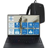 Lenovo Thinkpad E16 Gen 3 Intel Core Ultra 7 265U 32GB Ddr5 2tb SSD Windows 11 Pro Intel Aı Boost 16 Inç Wuxga (1920 x 1200) IPS 300NITS Taşınabilir Bilgisayar 21SR0076TXP14 + Zetta Çanta - 2 TB - 32 GB