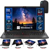 Lenovo Thinkpad L13 Yoga Intel Core Ultra 7 165U 32GB 1tb SSD 13.3" Wuxga IPS Dokunmatik+Kalem Win 11 Pro Notebook ve Asbertech Çanta - 1 TB - 32 GB