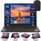 Lenovo Thinkpad L13 Yoga Intel Core Ultra 7 165U 32GB 512GB SSD 13.3" Wuxga IPS Dokunmatik+Kalem Win 11 Pro Notebook Asbertech Çanta - 512 GB - 32 GB