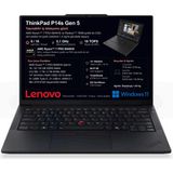 Lenovo Thinkpad P14S Gen 5 21MFS2MQ00 Ryzen 7 Pro 8840HS 16 GB 512 GB SSD 14'' Wuxga Windows 11 Pro Iş Istasyonu - 32 GB