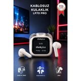 Lenovo Thinkplus Bluetooth Kulaklık Akıllı Dijital Ekranlı Tws 5.4 Kablosuz Kulaklık LP70 Pro Beyaz