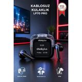 Lenovo Thinkplus Bluetooth Kulaklık Akıllı Dijital Ekranlı Tws 5.4 Kablosuz Kulaklık Lp70 Pro Siyah