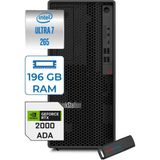 Lenovo Thinkstation P2 Tower Gen2 Intel Core Ultra 7 265 192GB 4tb SSD 16GB/RTX2000 500W Platinum Windows 11 Pro Masaüsüt Iş Istasyonu 30JQ0037TRP48 + Zettausb