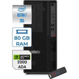 Lenovo Thinkstation P2 Tower Gen2 Intel Core Ultra 7 265 80GB 4tb SSD 16GB/RTX2000 500W Platinum Windows 11 Pro Masaüsüt Iş Istasyonu 30JQ0037TRP28 + Zettausb