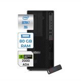 Lenovo Thinkstation P2 Tower Gen2 Intel Core Ultra 7 265 80GB 8tb SSD 16GB/RTX2000 500W Platinum Windows 11 Pro Masaüsüt Iş Istasyonu 30JQ0037TRF55 + Zettausb
