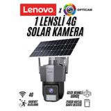 LENOVO X6T4G Smart Solar Sim Kartla çalışan 4G Güvenlik Kamerası Tek Lens