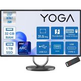 Lenovo Yoga Aıo 32ILL10 Intel Core Ultra 7 258V 32GB 1tb SSD Intel Arc Graphics 140V 31.5" UHD (3840X2160) IPS 495NITS Freedos Kurumsal All In One F0HX001YTRF10 + Zettaçanta