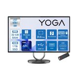 Lenovo Yoga Aıo 32ILL10 Intel Core Ultra 7 258V 32GB 1tb SSD Intel Arc Graphics 140V 31.5" UHD (3840X2160) IPS 495NITS Windows 11 Home Kurumsal All In One F0HX001YTRH10 + Zettaçanta