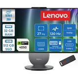 Lenovo Yoga Aıo Core Ultra 9 285H 5.4ghz 32GB 512GB SSD 6GB/RTX4050 27" Qhd (2560X1440) IPS 400NITS 120hz Windows 11 Home All In One Bilgisayar 27AIH1050H09 + Zettausb