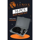 Lenox 16 Parça Buat Delik Açma Seti Bi Metal Priz Anahtar Alçıpan Ahşap Metal Delme