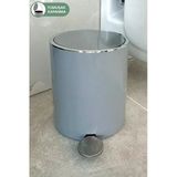 Lenox 5 Lt Pedallı Banyo Mutfak Çöp Kovası Gri