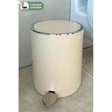 Lenox 5 Lt Pedallı Banyo Mutfak Ofis Çöp Kovası - Bej