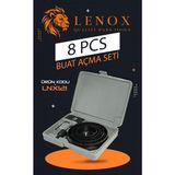 Lenox 8 Parça Bi-Metal Buat Açma Seti Profesyonel Delik Açma Testere Takımı