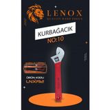 Lenox Tools 10 İnç 250 mm Ayarlanabilir Kurbağacık Anahtar Ağır Hizmet İngiliz Anahtarı Geniş Ağız