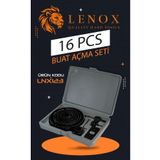 Lenox Tools 16 Parça Buat Delik Açma Seti Bi Metal Priz Anahtar Alçıpan Ahşap Metal Delme Taşıma Kutulu