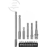 Lenox Tools 16 Parça Matkap Uç Seti Lokma Tutucu Bits Uzatma Vidalar Matkap Ucuna Takılan Aksesuar Seti