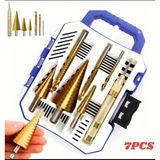 Lenox Tools 7 Parça Spiral Kademeli Matkap Ucu Sac Delme Hss Titanyum