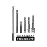 Lenox Tools Bits ve Adaptör Seti 16 Parça Uzatma Aparatlı Tornavida ve Matkap Uyumlu Uç Takımı
