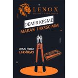 Lenox Tools Demir Kesme Makası 14 mm 350 mm Uzun Kollu Tel Çubuk Çivi Çelik Kesici Profesyonel İnşaat
