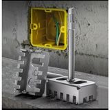 Lenox Tools SDS Elektrik Priz Yeri Açma Aparatı Buat Kanal Açma Duvar Priz Kesme Aparatı