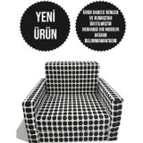 Lensa Home Çocuk Koltuğu Komple Sünger Katlanabilir Yataklı Minder Yatak (0-4 YAŞ) AKUSTİK SİYAH