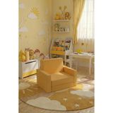 Lensa Home Çocuk Koltuğu Komple Sünger Katlanabilir Yataklı Minder Yatak (0-4 YAŞ) SARI