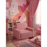 Lensa Home Çocuk Koltuğu Komple Sünger Katlanabilir Yataklı Minder Yatak (0-4 Yaş) Soho Pembe - 45 x 110