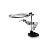 Lenscape Mg16129-B 130 Mm. 2.5X, 5X Mercek Masa Üstü Ledli Mini Büyüteç Havya Stand Pcb Tutucu