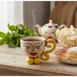 Lenterooi Rooi El Yapımı Seramik Fincan Çay/kahve - Ajda Suratlı Fincan - 1 Adet - 100 ml