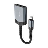 Lenyes Ax137 2in1 Lightning To Tf/sd Kart Çevirici Dönüştürücü Siyah