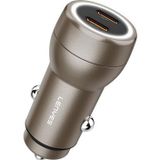 Lenyes CA65 Hızlı Şarj Özellikli Dual Type-C + Type-C Portlu Pd Araç Şarj Aleti 60W Gold