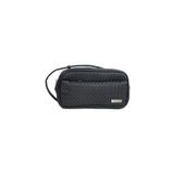 Lenyes LB527 Tomas Serisi Dokuma PU Deri Bilek Tasarımlı Çizilmeye Dayanıklı Aksesuar Çantası Siyah 23x12,5x9 cm