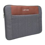 Lenyes LB542 Rambler Serisi Polyester Kumaş 13-14 Inç Laptop Çantası Gri Notebook Çantası
