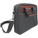 Lenyes LB543 Polyester Kumaş Çıkarılabilir Omuz Askılı 13-14 Inç Laptop Çantası Gri Notebook Çantası