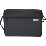 Lenyes LB575 13-14 Inç Laptop Çantası Creator Serisi Darbe Emici Polyester Kumaş Siyah Notebook Çantası