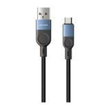 Lenyes LC514 Usb-A To Type-C Hızlı Şarj Özellikli Örgülü Data ve Şarj Kablosu 15W 1m Siyah