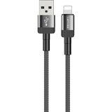 Lenyes LC546 Usb-A To Lightning Hızlı Şarj Özellikli Data ve Şarj Kablosu 12W 1m Siyah