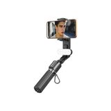 Lenyes LPH124 Dolgu Işıklı Teleskopik Tripod ve Mini Selfie Çubuğu Siyah