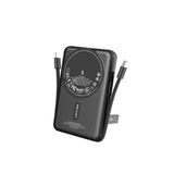 Lenyes P571 Pd 22.5W Standlı M-Safe Özellikli Type-C&lightning Kablolu Powerbank 15W 10000MAH Siyah
