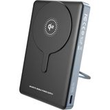 Lenyes PW1013D Pd 30W Göstergeli Qi2 Teknolojili Standlı Wireless Powerbank 15W 10000MAH Siyah