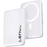 Lenyes PW139D Pd 20W Ultra Ince Hızlı Şarj Özellikli Wireless Powerbank 15W 10000 mAh Beyaz