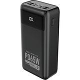 Lenyes PX591D Pro Hızlı Şarj Özellikli Dijital LED Göstergeli Powerbank 65W 50000MAH Siyah