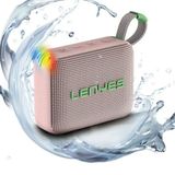 Lenyes S216 V5.3 Pembe Su Geçirmez Özellikli Rgb Işıklı Askılı Mini Bluetooth Speaker Hoparlör