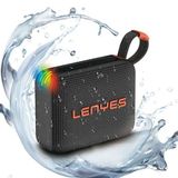 Lenyes S216 V5.3 Siyah Su Geçirmez Özellikli Rgb Işıklı Askılı Mini Bluetooth Speaker Hoparlör