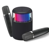 Lenyes S217 V5.3 Siyah Rgb Işıklı Karaoke Mikrofonlu Bluetooth Speaker Hoparlör