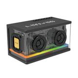 Lenyes S839 RGB Işıklı Taşınabilir TWS Siyah Bluetooth Hoparlör