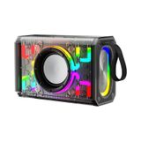 Lenyes S843 Rgb Led Işıklı Taşınabilir Tws Bluetooth Hoparlör V5.3 20w Siyah